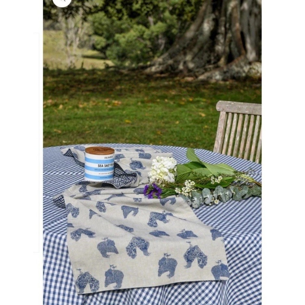 Raine And Humble HENRIETTA TABLE RUNNER BLUEBERRY Double Sided 45x150 CM‎
